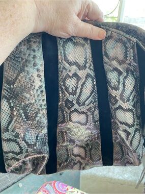 Aimee Kestenberg WOMENS HOBO PYTHON Print Tote in Brown